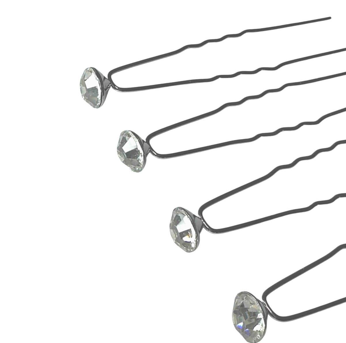 Decorative Rhinestone Hairpins 4pcs