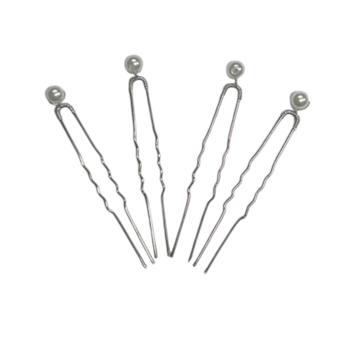 Decorative Pearl Hairpins 4pcs