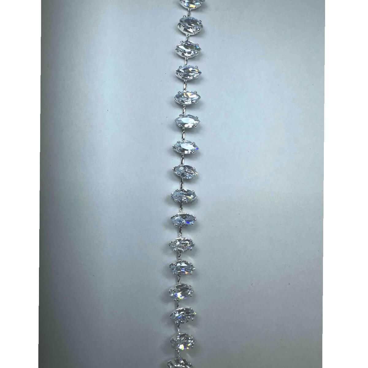 Αλυσίδα Μαλλιών με Στρας – Crystal Flow A24008