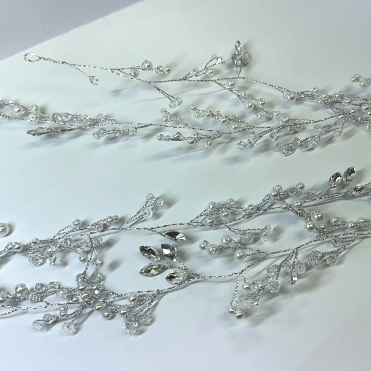Νυφικό Διακοσμητικό με Πέρλα & Στρας – Flexi Sparkle A24020