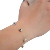 Swarovski iridescent bracelet 4cm - 5 strass