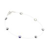Βραχιόλι Ποδιού με Ιριδίζων Κρύσταλλα Swarovski σε Διάφανη Πετονιά