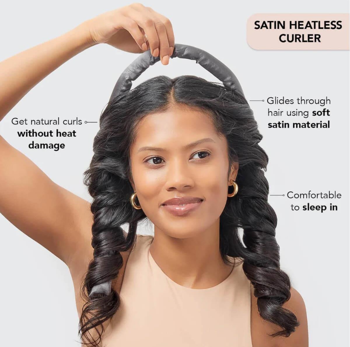 Ρόλεϊ Μαλλιών για heatless curls