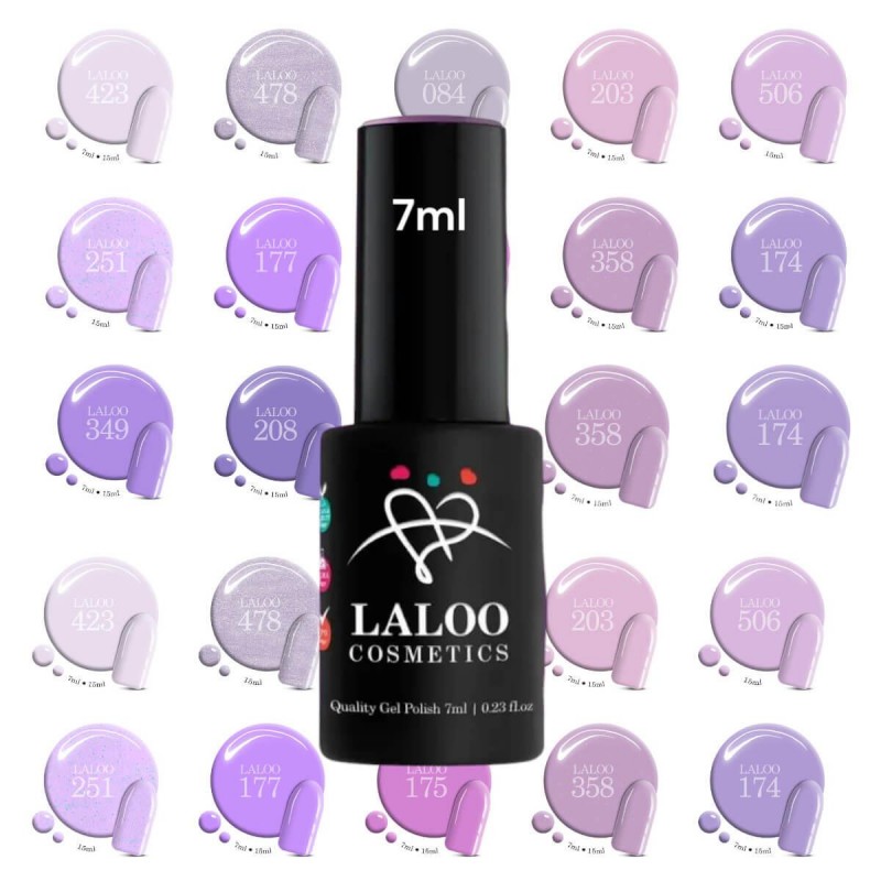 Ημιμόνιμο Βερνίκι Grape Glaze Laloo 7ml