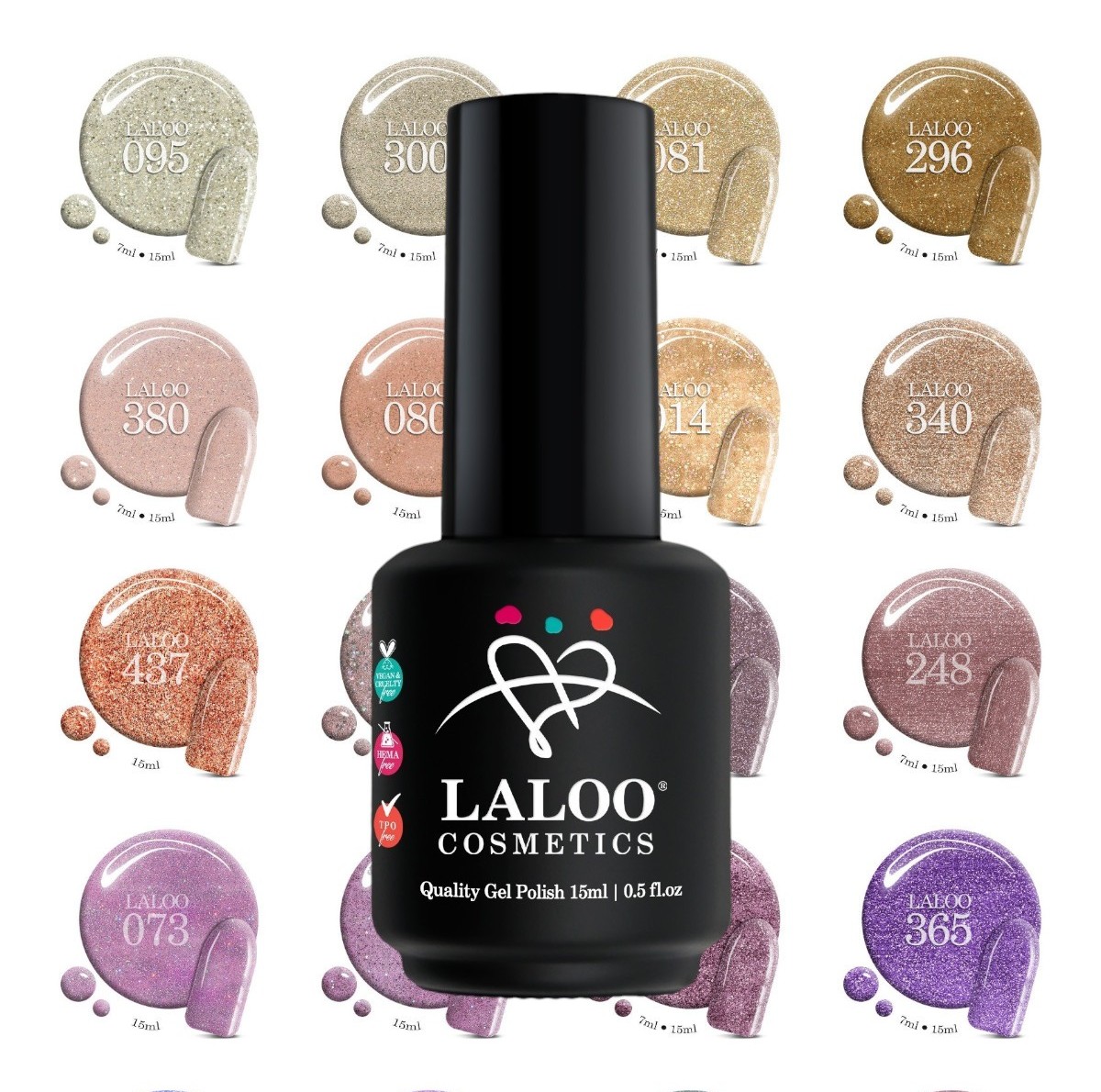 Ημιμόνιμο Βερνίκι Shine On Laloo 15ml