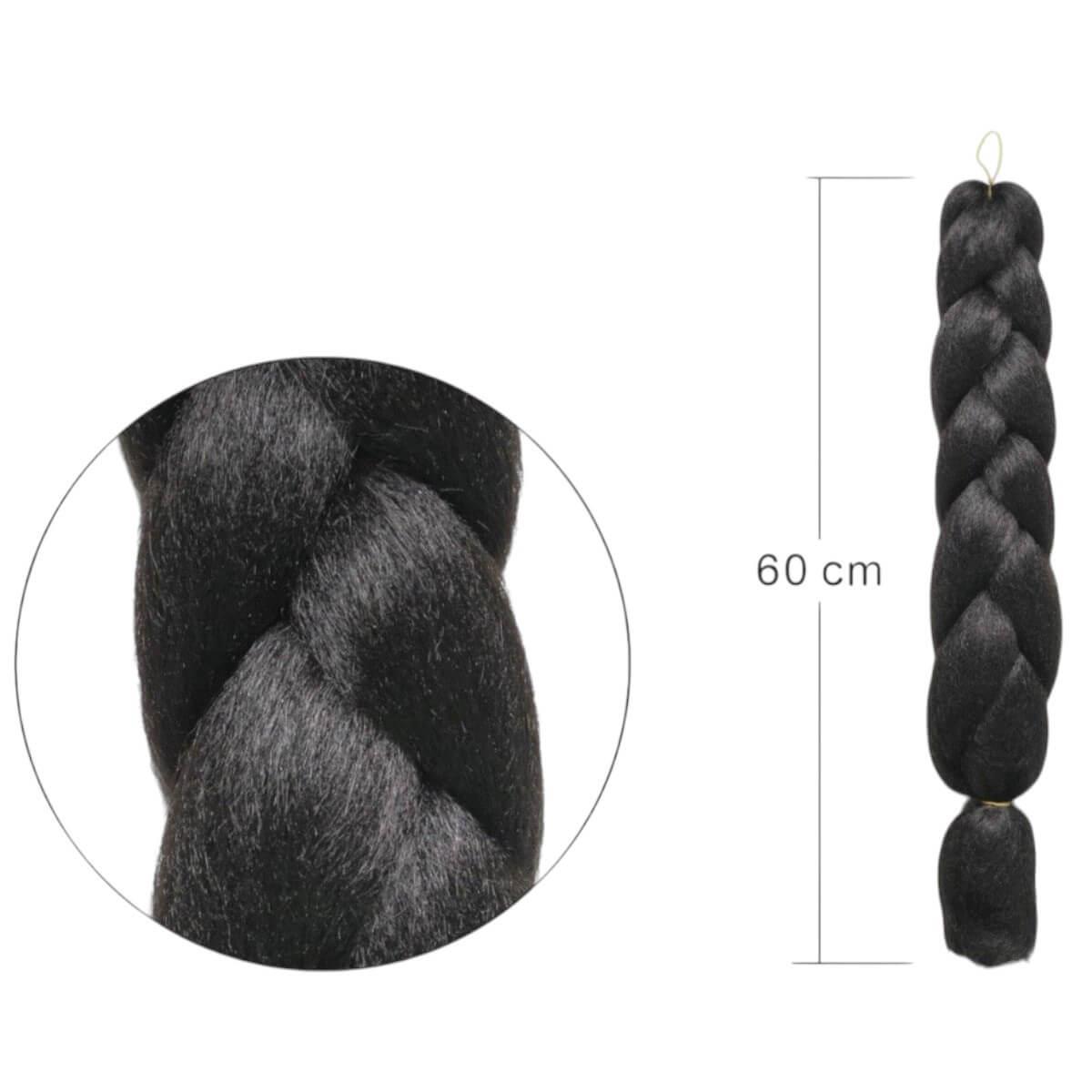 Hair for Dreadlocks Jumbo Braid 1B 60cm Hair for Dreadlocks Jumbo Braid 1B 60cm