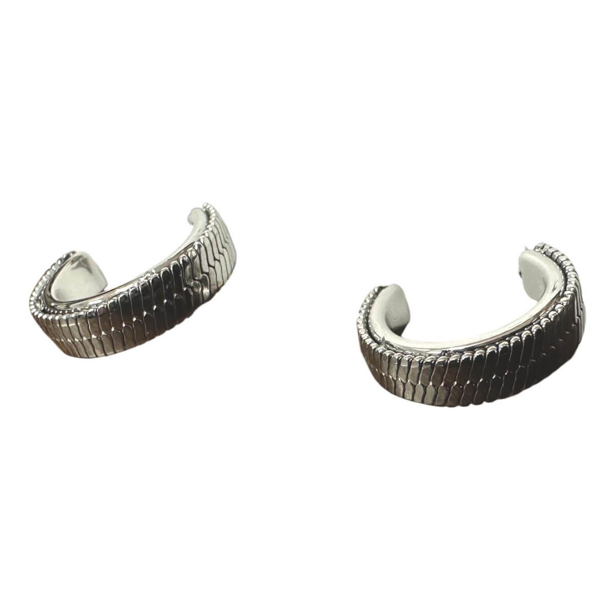 Silver hoop earrings