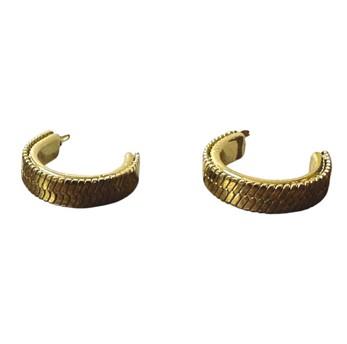 Gold hoop earrings