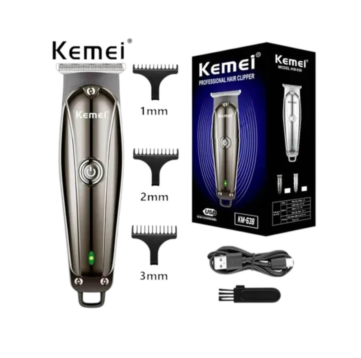 Rechargeable hair clipper Kemei KM-638