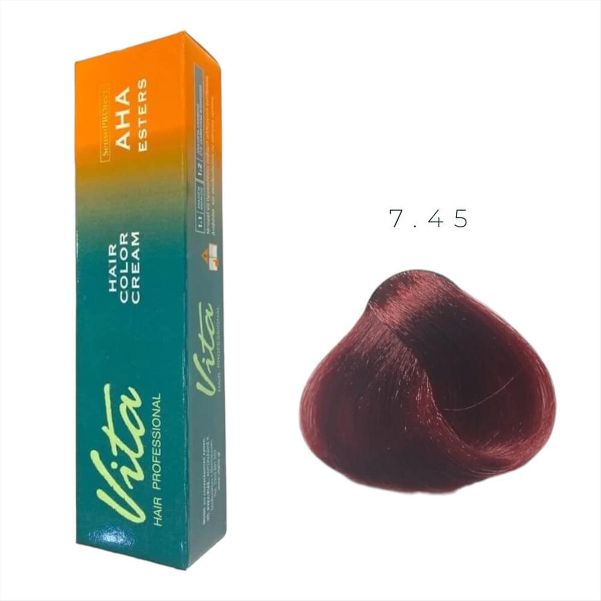 Βαφή Vita Hair Color 60 ml No 7.45