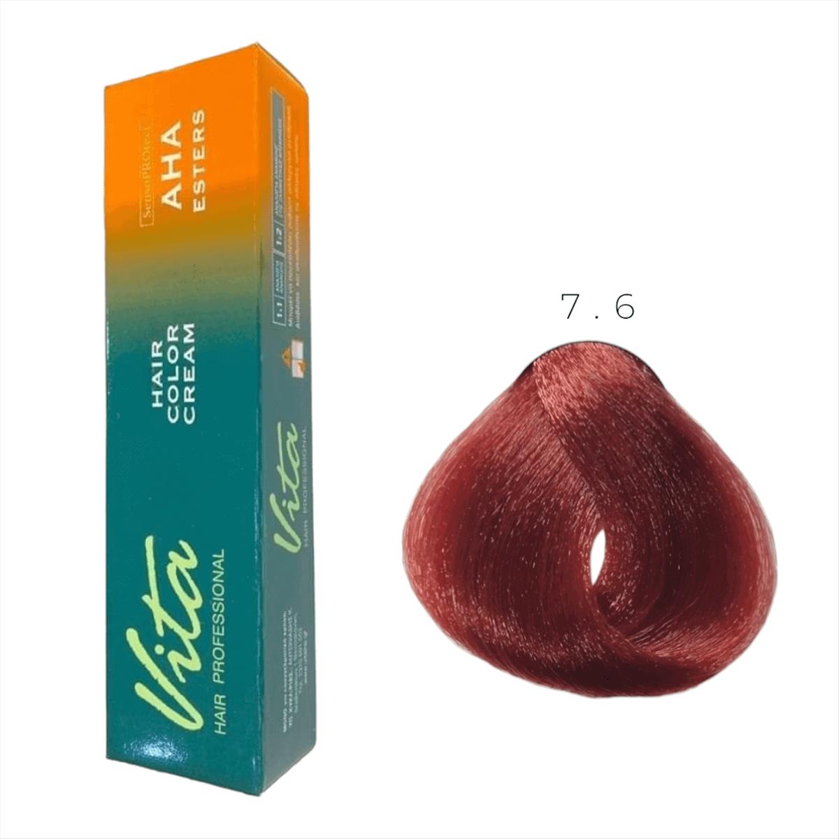 Dye Vita Hair Color 60 ml No 7.6