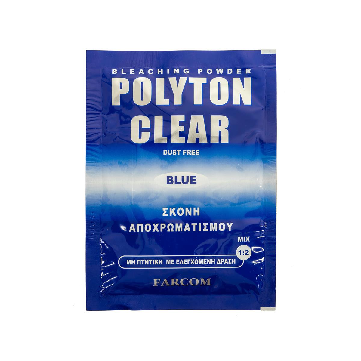 Bleaching Powder Polyton Clear Farcom (sachet) Blue 15gr