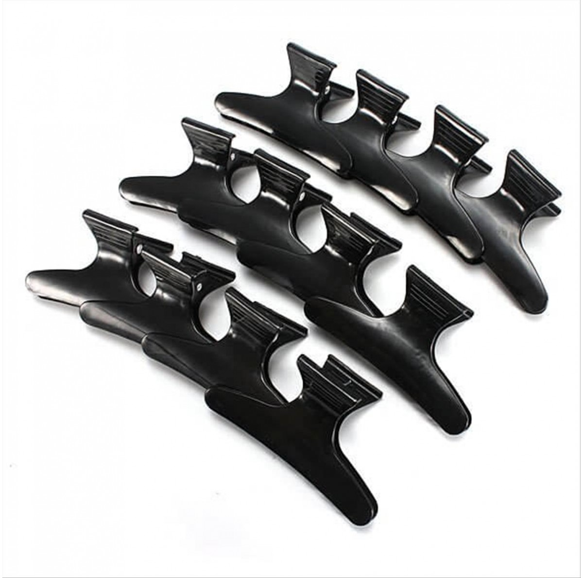 Κλάμερ κομμωτηρίου μαύρο 12pcs