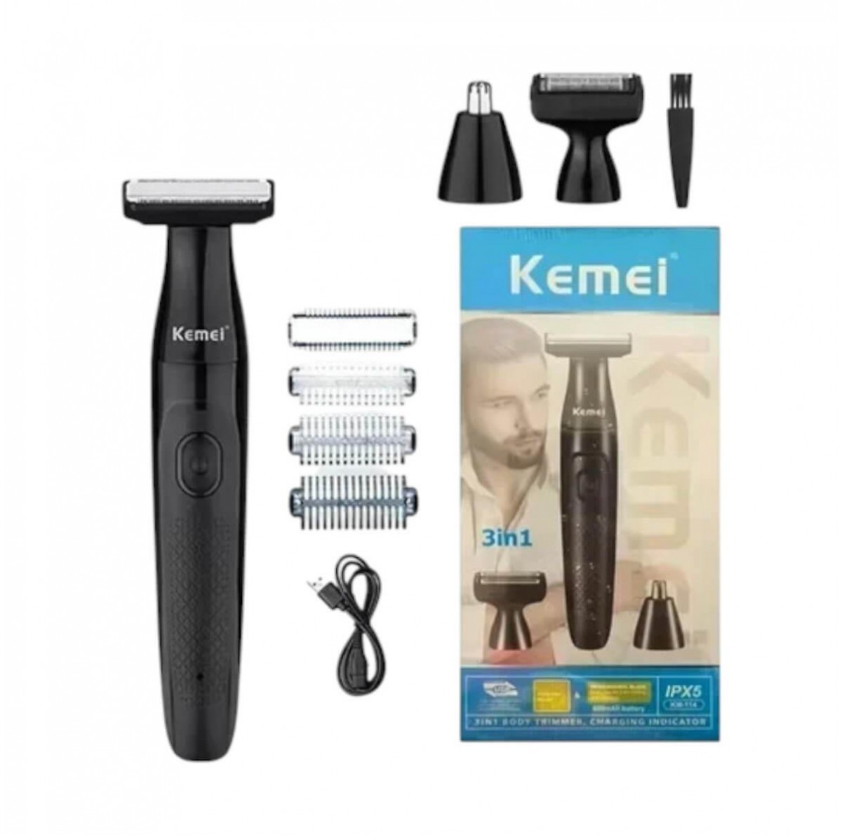 Ξυριστική Μηχανή - Body Trimmer Kemei KM-114
