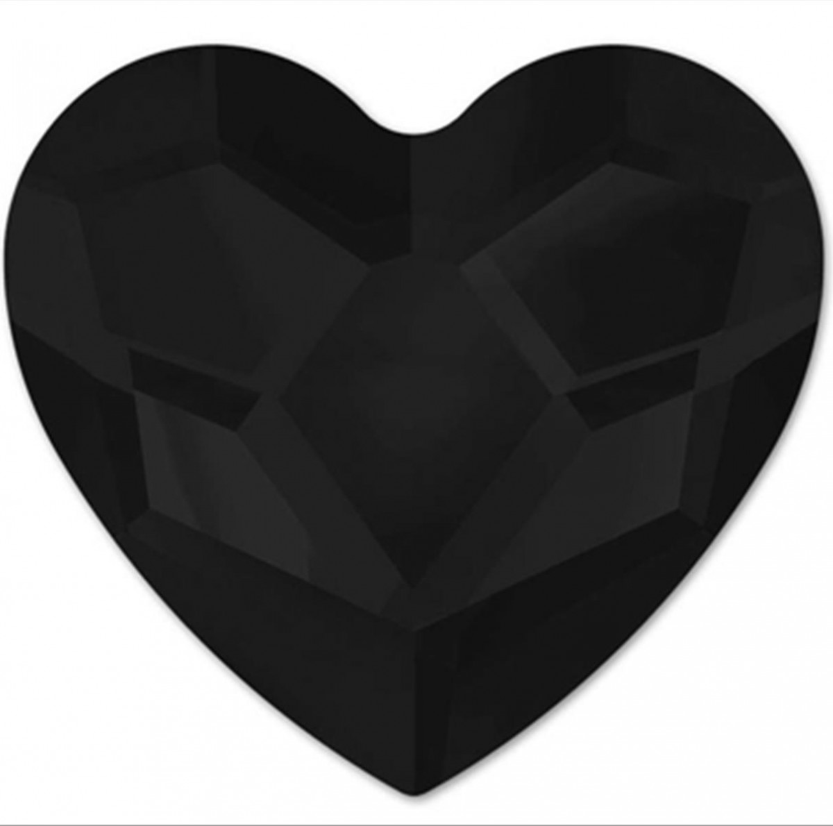 Swarovski Heart Black 6x6mm 3pcs