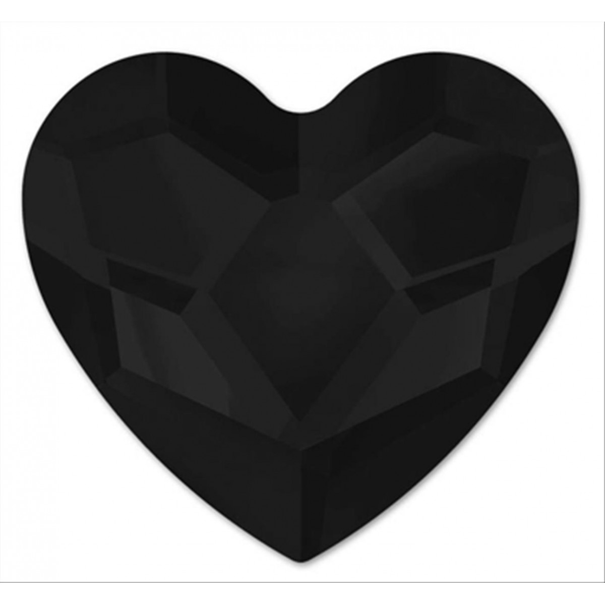 Swarovski Heart Black 6x6mm 3pcs