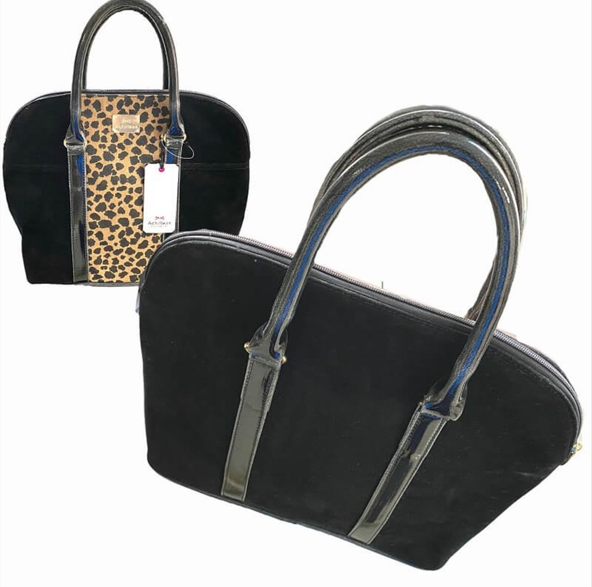 Achileas Women's Bag Black Leopar