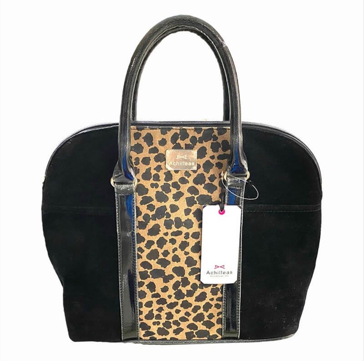 Achileas Women's Bag Black Leopar