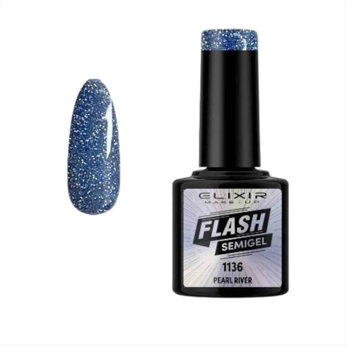 Elixir Semi Gel Flash 1136 Pearl River 8ml