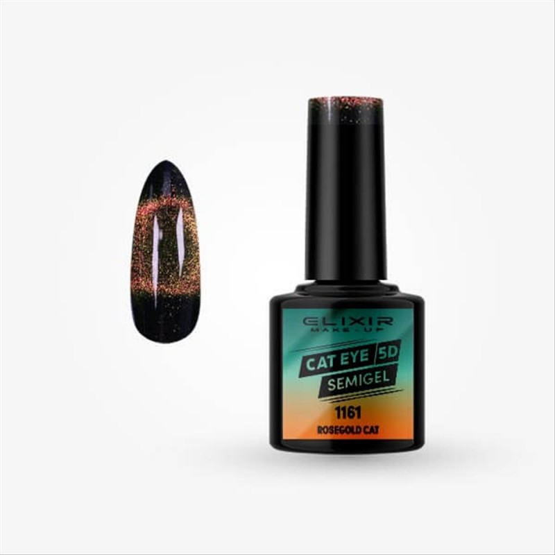 Semi-permanent gel polish semigel flash cat eye 8ml Elixir