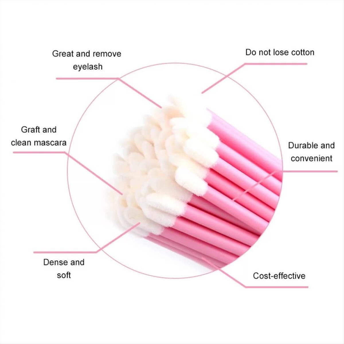 Disposable lip brush pink 50pcs