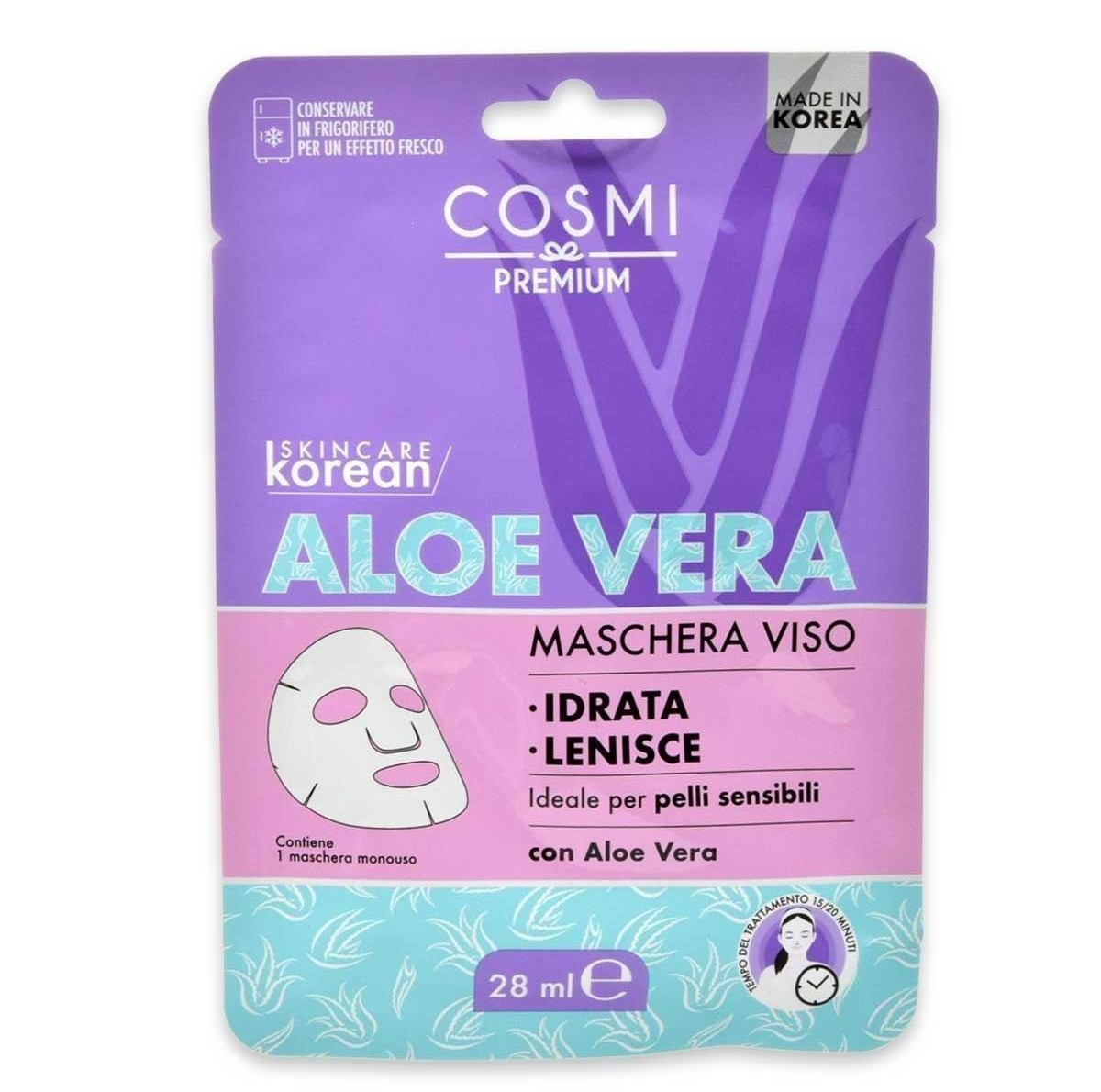 Μάσκα προσώπου Aloe Vera - Cosmi 28ml