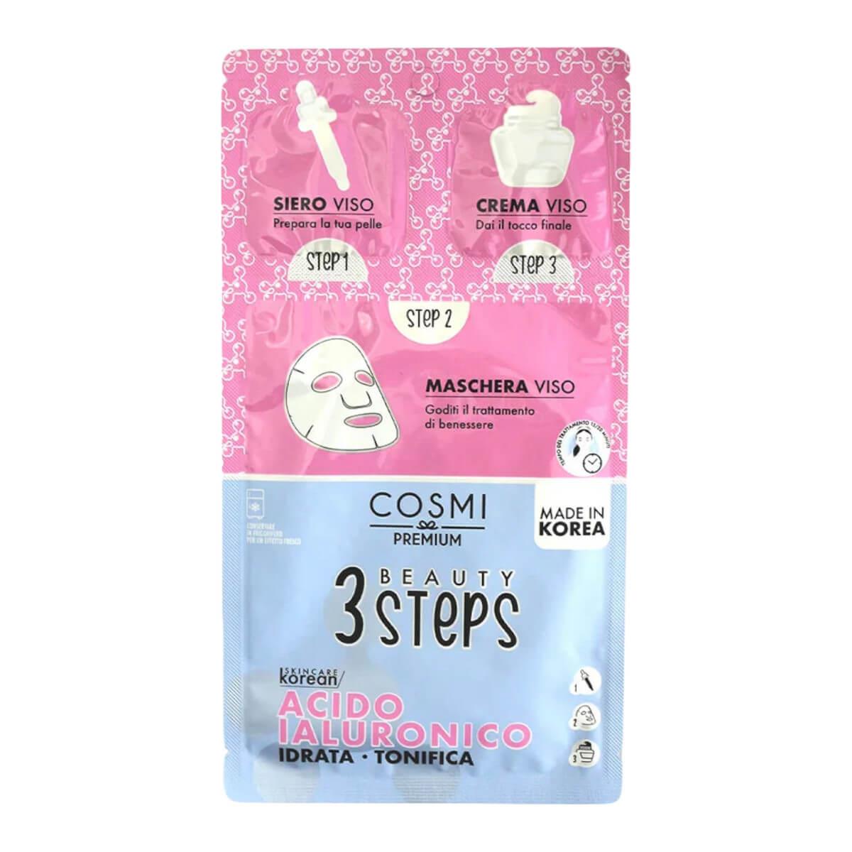 Face Mask 3 Steps Acido Ialuronico - Cosmi Face Mask 3 Steps Acido Ialuronico - Cosmi