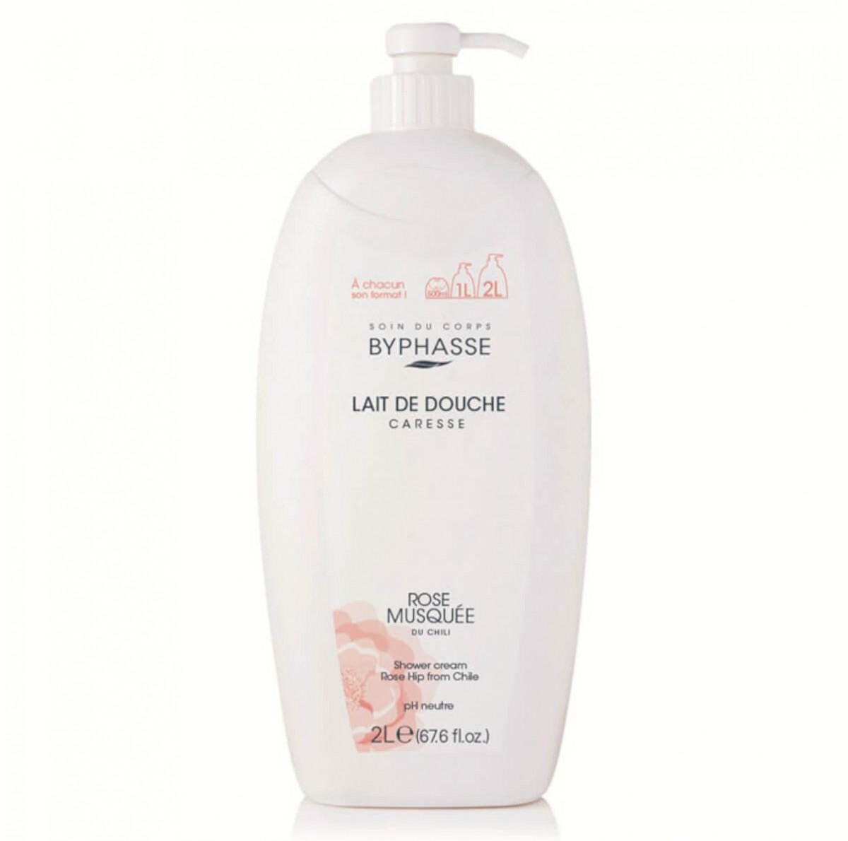 ByPhasse Caresse Shower Cream Rosehip 2000ml