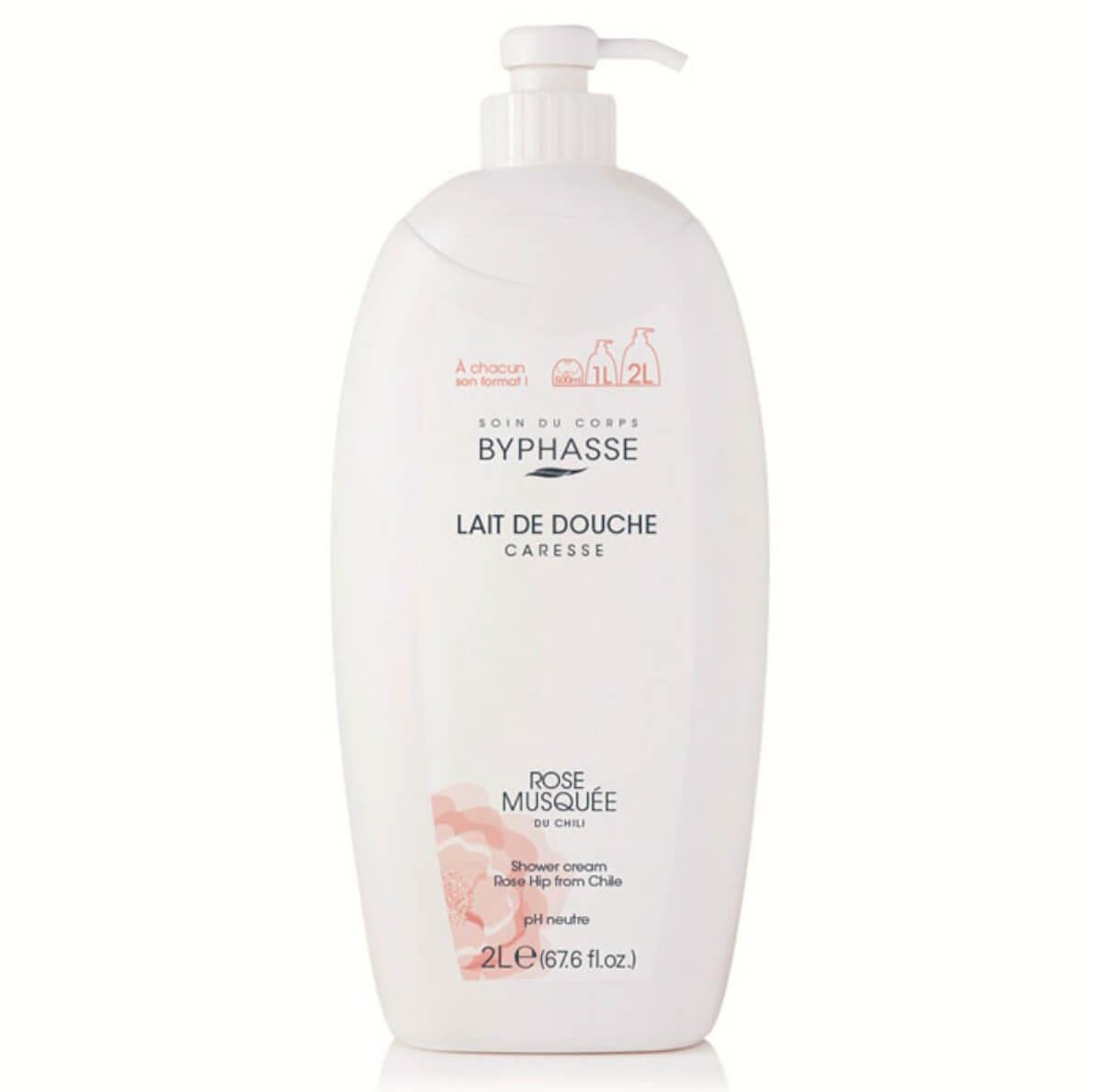 ByPhasse Caresse Shower Cream Rosehip 2000ml