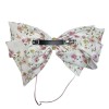 Floral hair clip with bow Floral hair clip with bow
