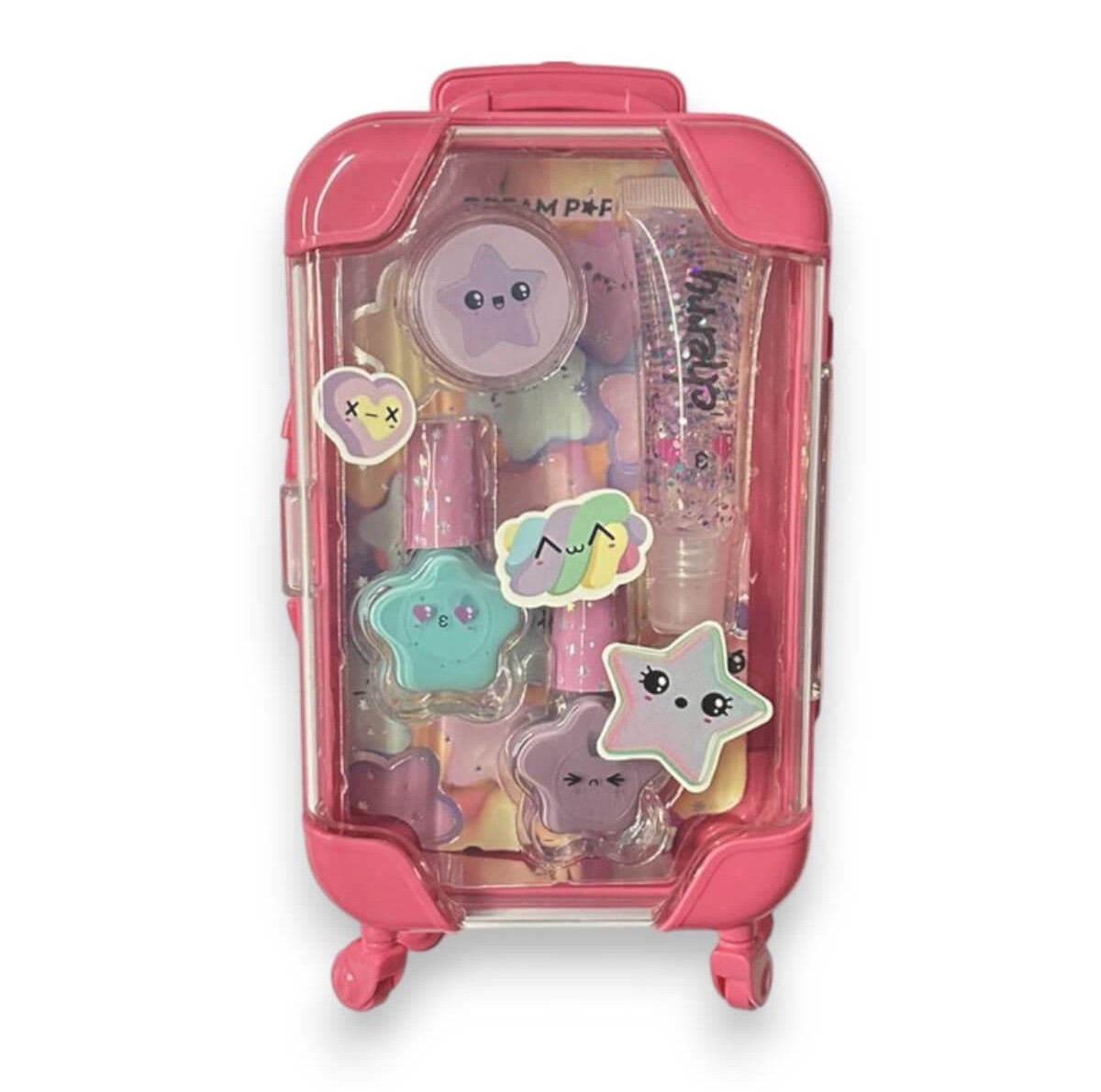Dream Pop Unicorn Suitcase Lip and Nail Set