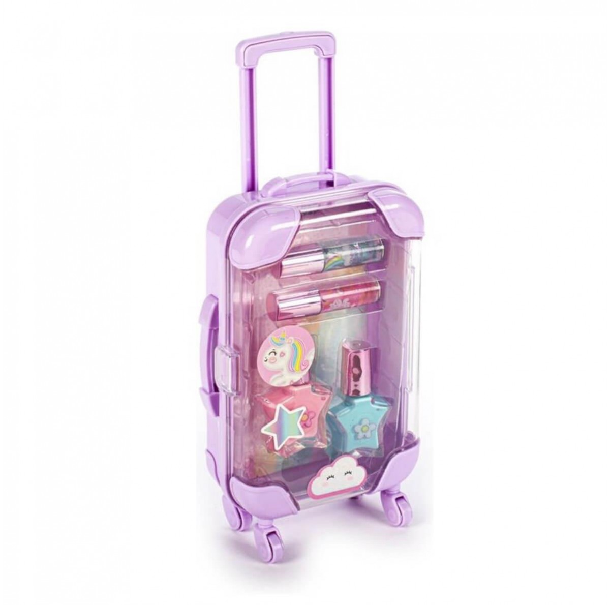 Dream Pop Unicorn Suitcase Lip and Nail Set