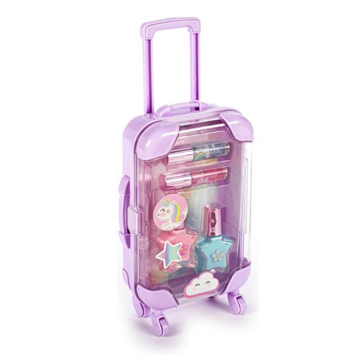 Dream Pop Unicorn Suitcase Lip and Nail Set