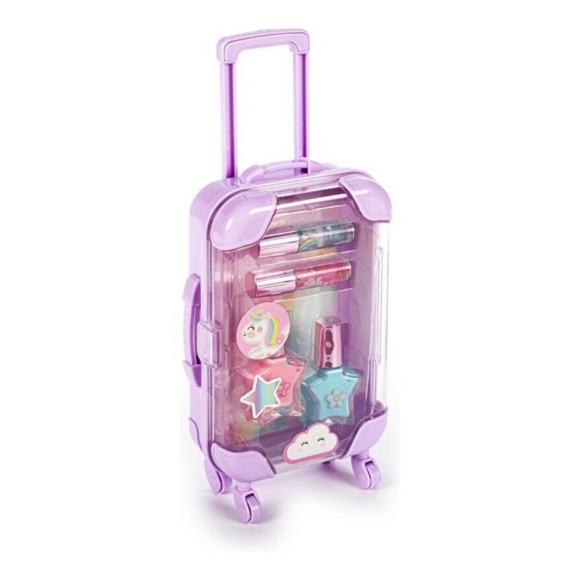 Dream Pop Unicorn Suitcase Lip and Nail Set