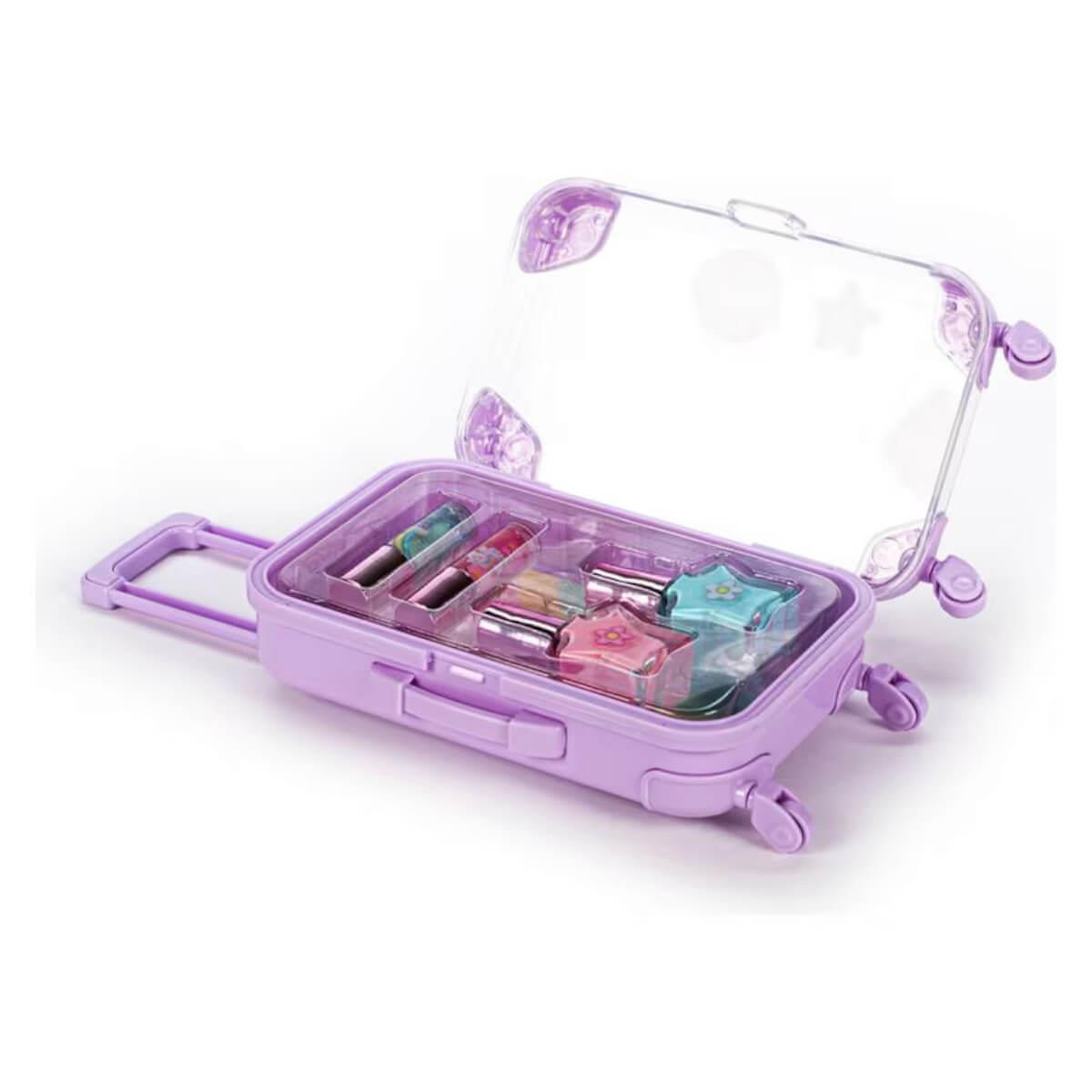 Dream Pop Unicorn Suitcase Lip and Nail Set