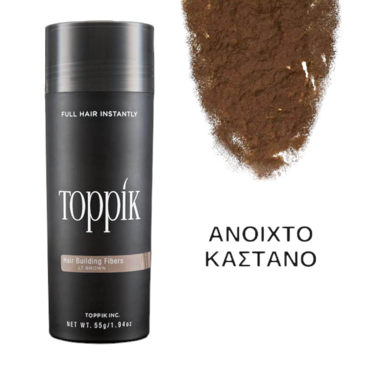 Toppik Keratin Hair Thickening Fibers 55gr Light Brown