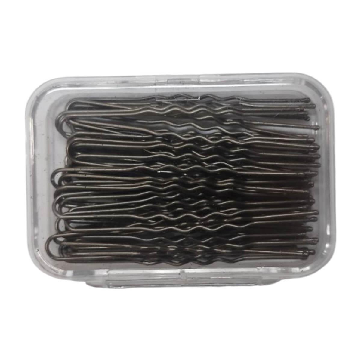 Hairpins brown 60mm J&E - 36 pcs