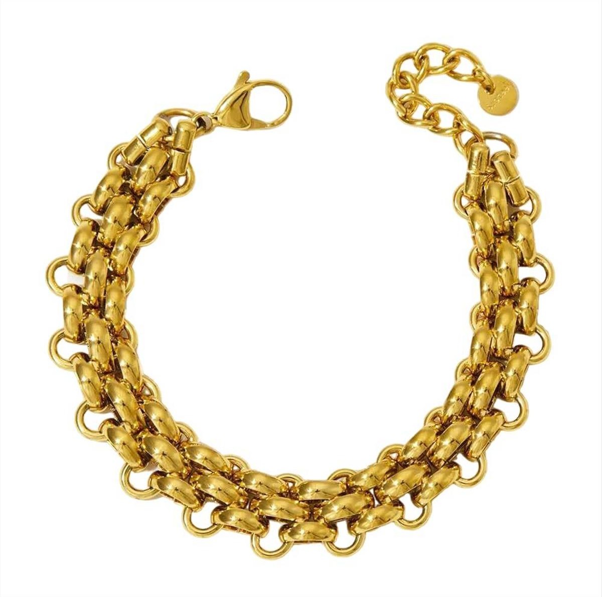 Multi-strand gold bracelet