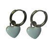 Hard White-Beige Dangle Earrings