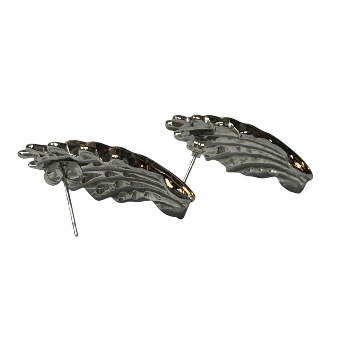 Silver & gold shell earrings
