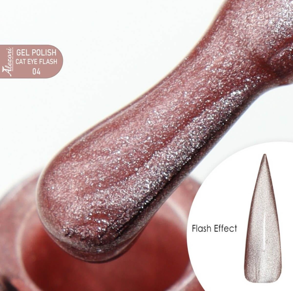 Alezori Ημιμόνιμο Βερνίκι Gel Polish Cat Eye Flash 15ml