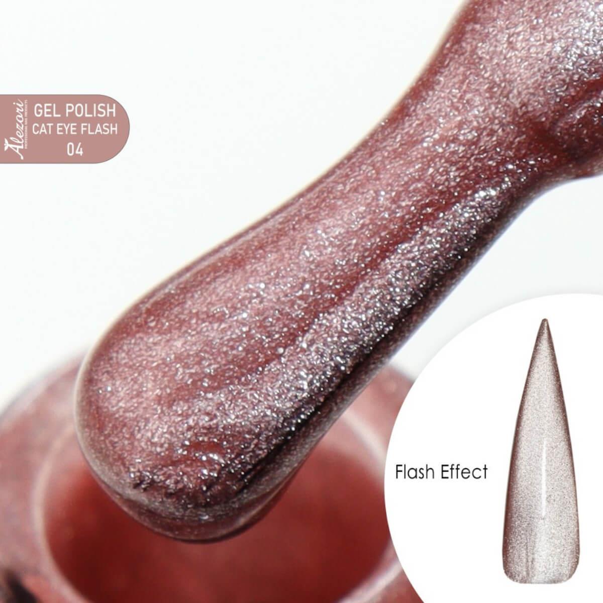 Alezori Semi-Permanent Gel Polish Cat Eye Flash 04 15ml