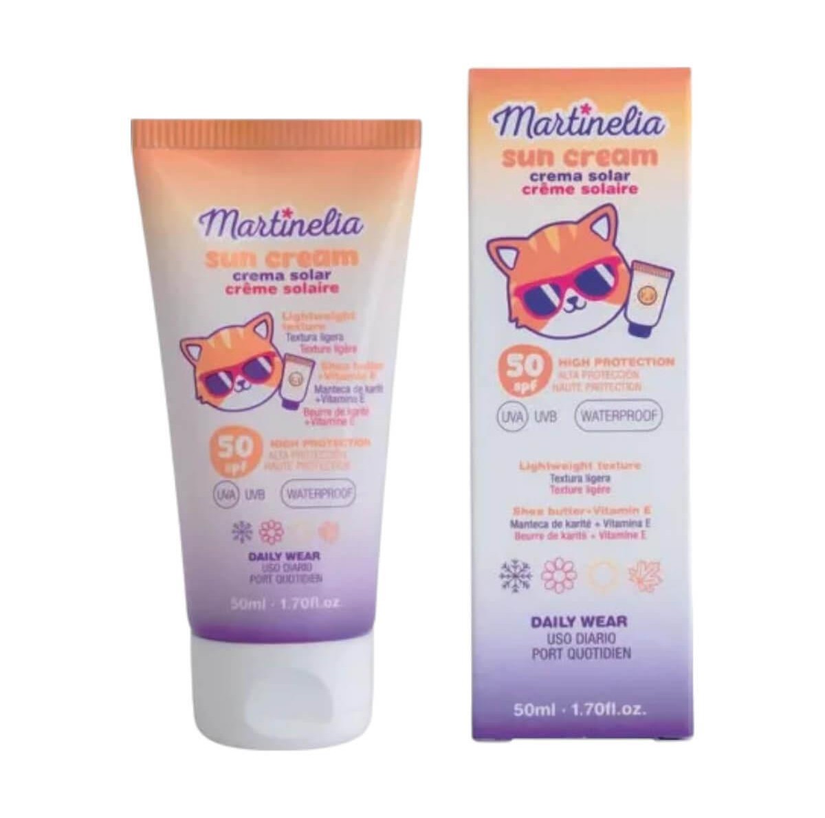 Martinelia Sun Cream SPF50 Αντηλιακή κρέμα προσώπου 50ml