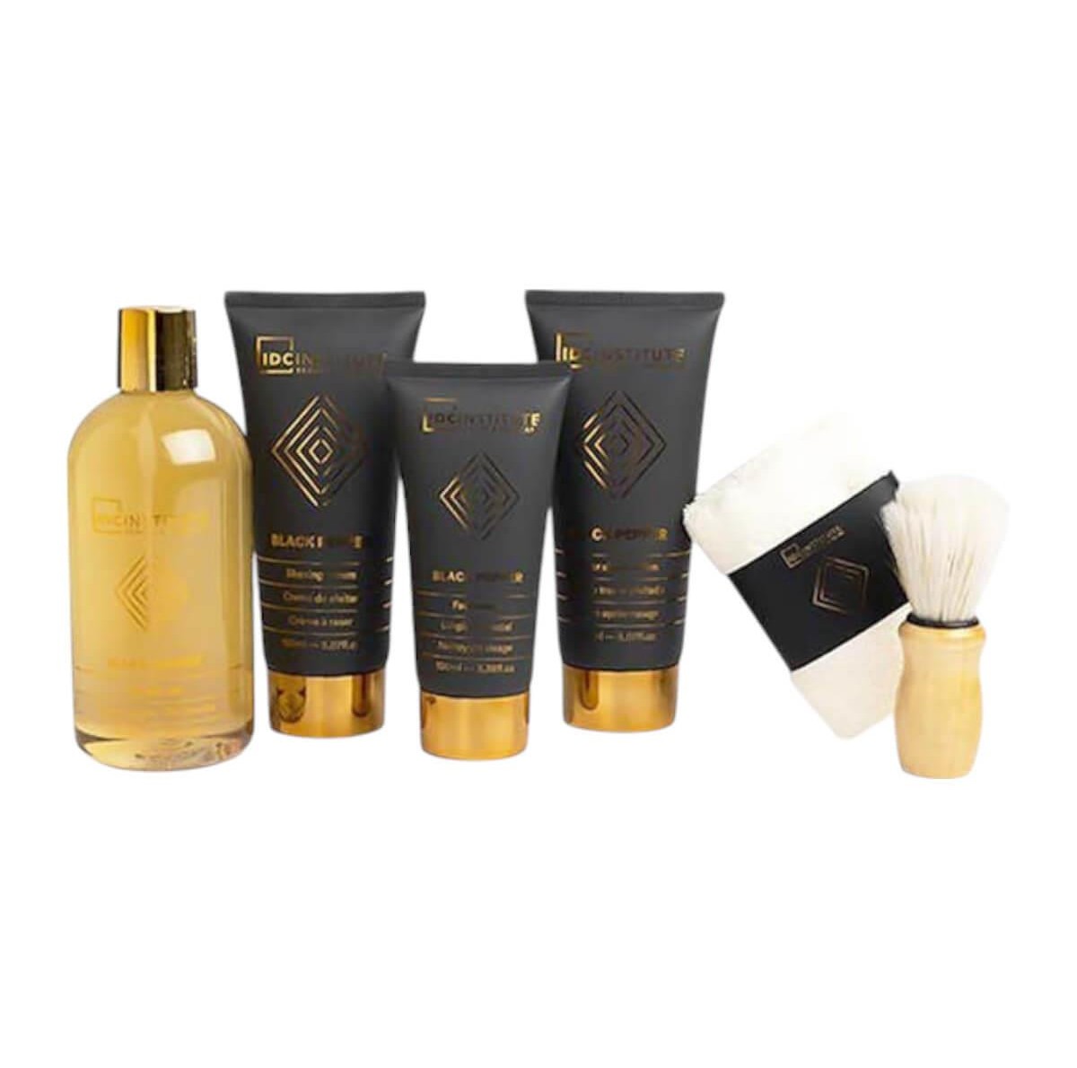 IDC Men’s Luxury Bath Giftset Black Pepper Leather Box