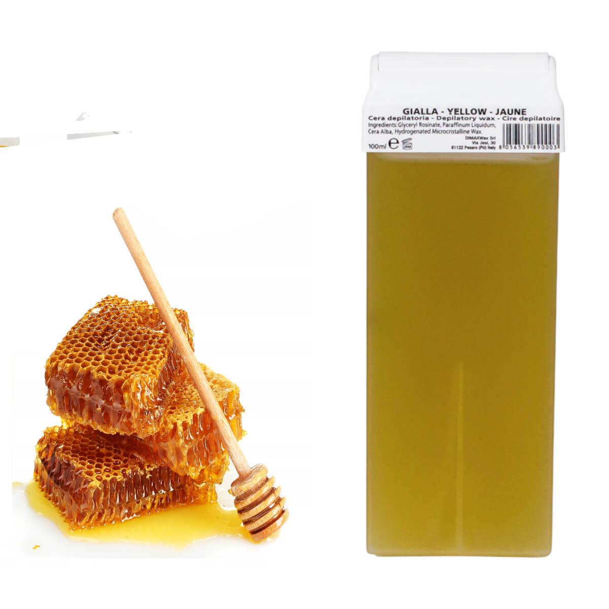 Κερί αποτρίχωσης ρολέτα Κίτρινο Dimax Wax 100ml