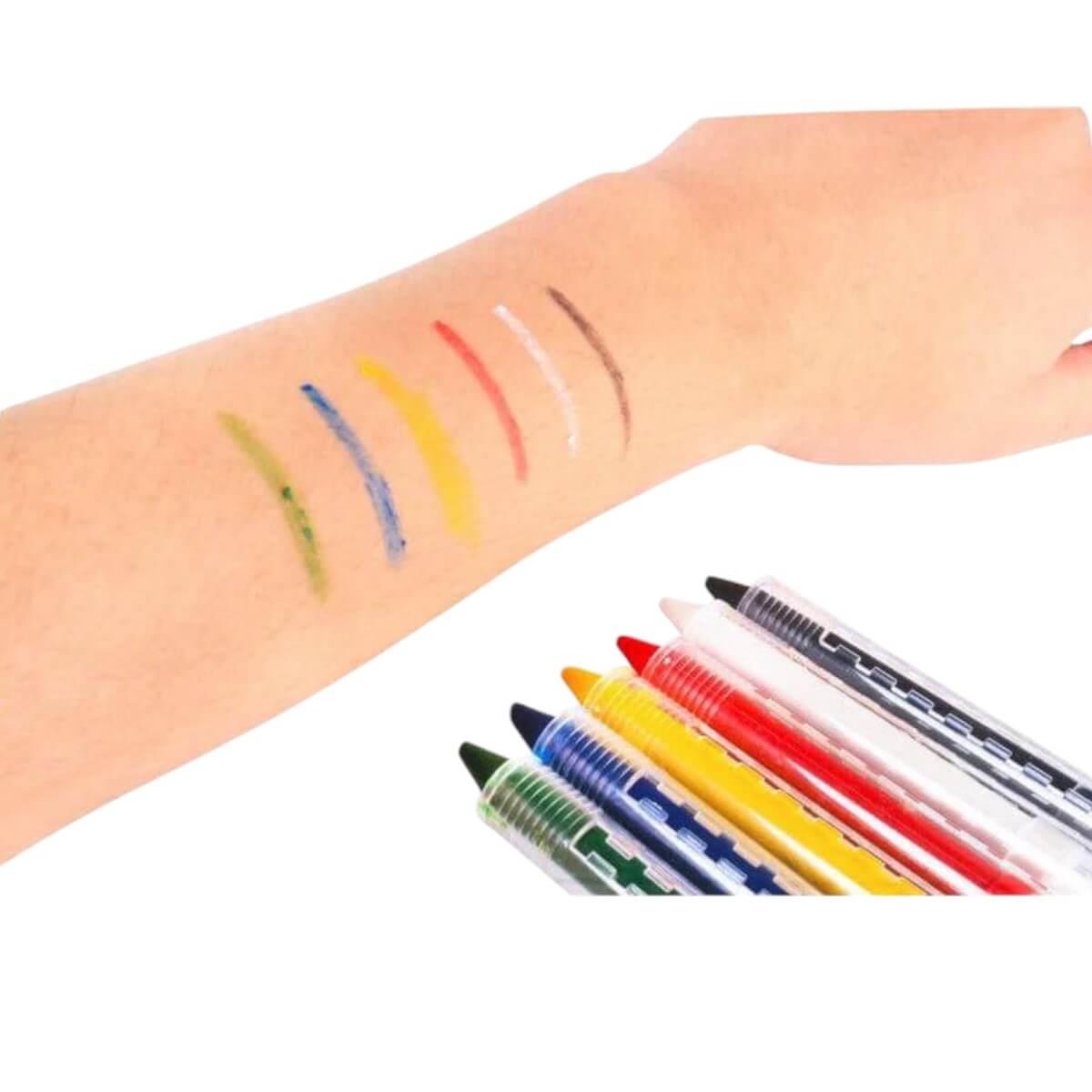 Face Paint Stickers Push Up 6 Colors