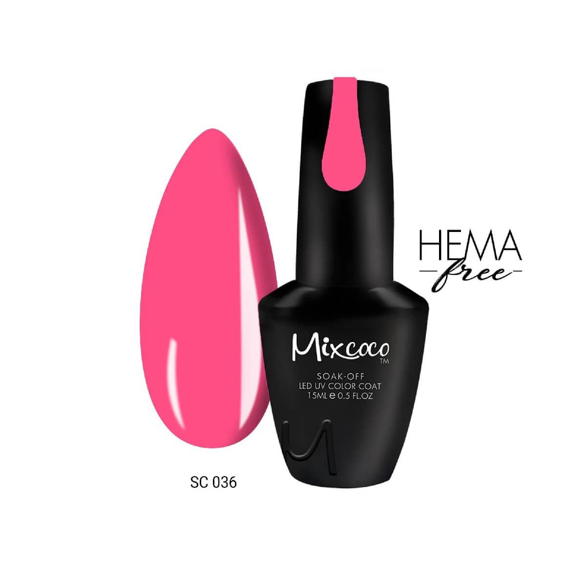Ημιμόνιμο βερνίκι νυχιών Mixcoco SC036 15ml