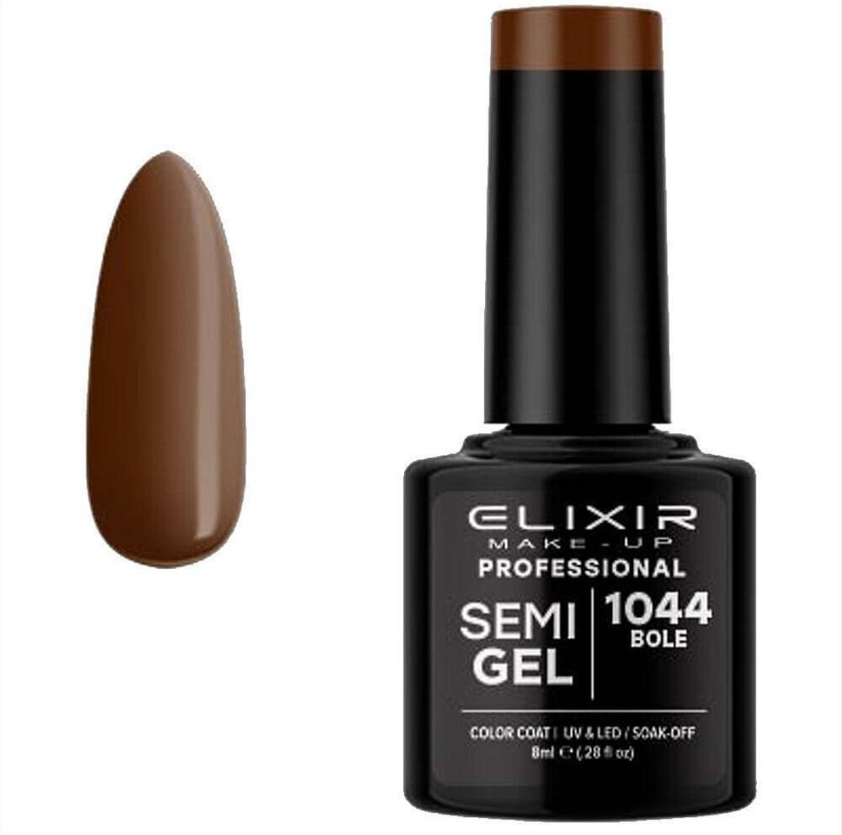 Ημιμόνιμο Βερνίκι Elixir Semi Gel Uv&Led 1044 Bole 8ml