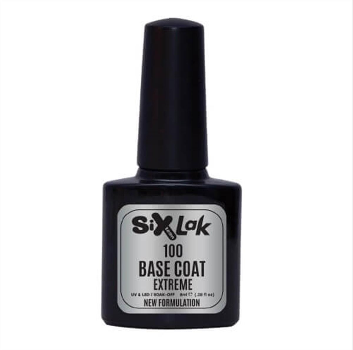 Semi-permanent Varnish SixLak Uv & Led Soak Off No100  Base Coat  8ml