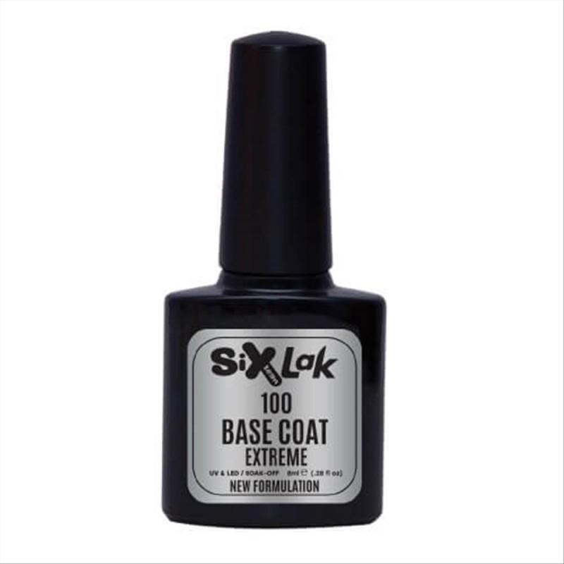 Ημιμόνιμο Βερνίκι SixLak Uv & Led Soak Off No100  Base Coat  8ml